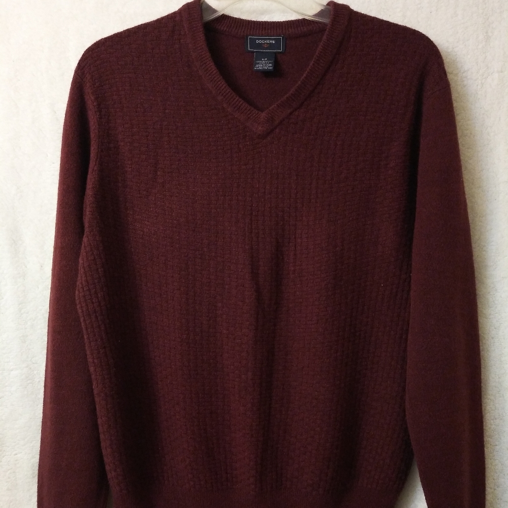 Dockers V-Neck Sweater Men's Size S